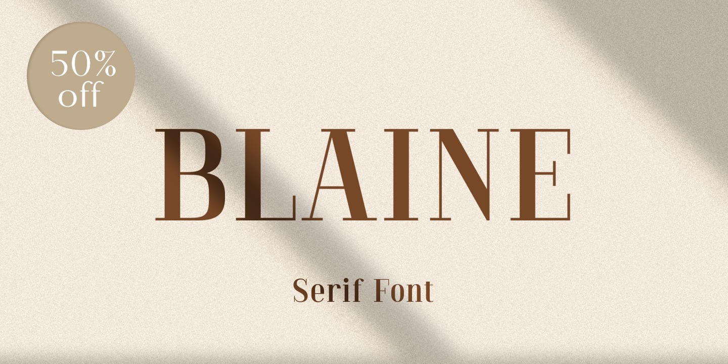 Пример шрифта Blaine #12